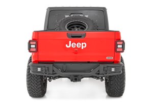 Jeep Gladiator Rear Bumper - Rough Country - Tubular - Textured Black - '20-'25
